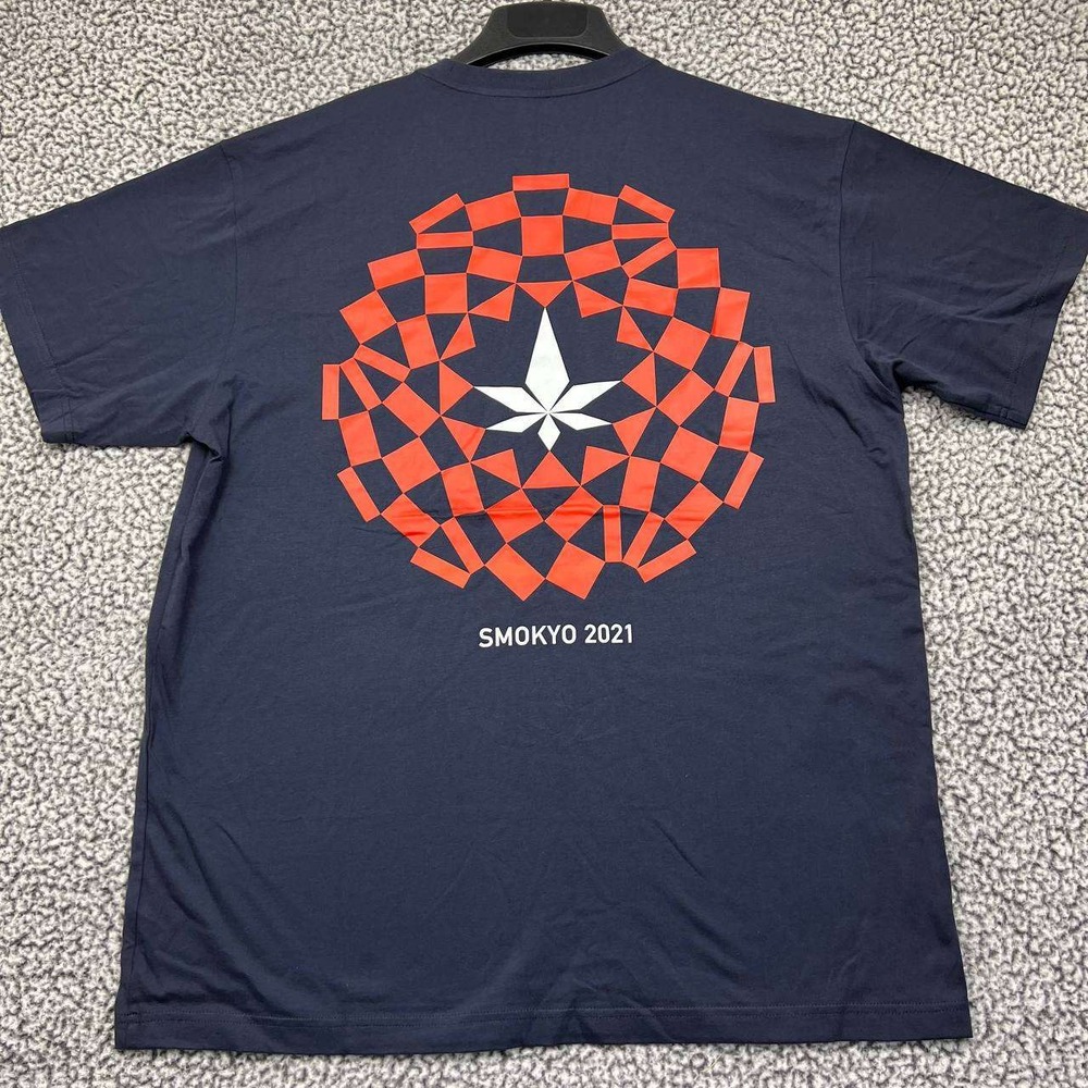Smokyo 2021 Olympic Shirt Men Extra Large Blue Grassroots Short Sleeve Cotton XL